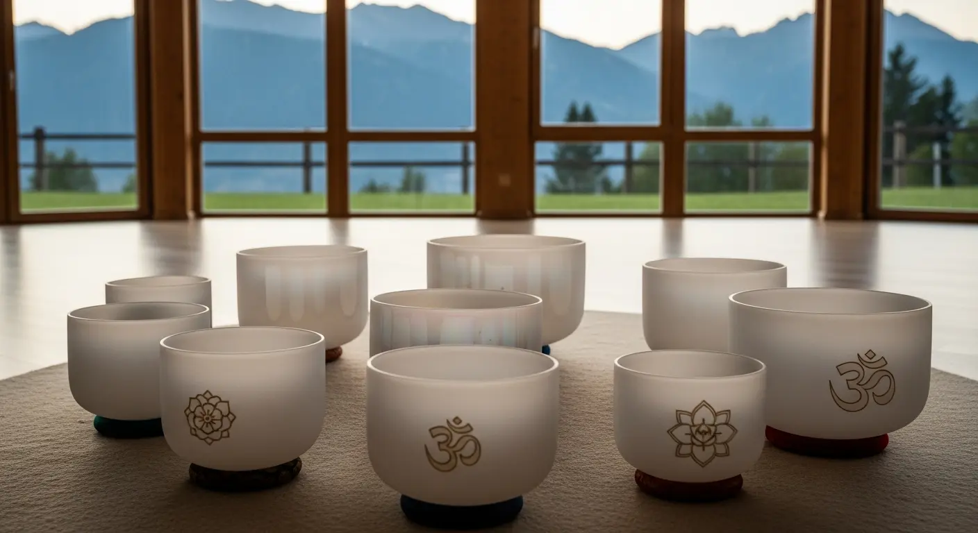 campane di cristallo in una sala